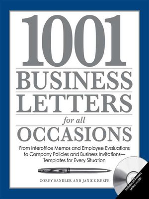 cover image of 1001 Business Letters for All Occasions